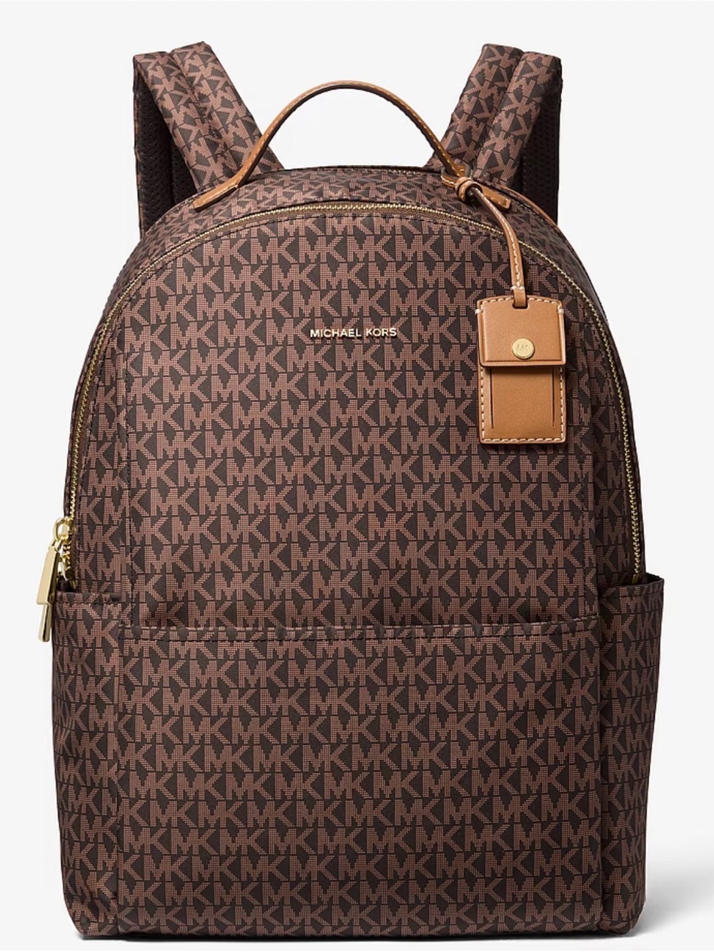 Michael Kors large Sable Brown MK Logo Backpack